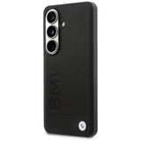 BMW læder MagSafe Hot Stamp Case til Samsung Galaxy S26 Plus - sort