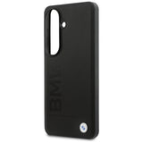 BMW læder MagSafe Hot Stamp Case til Samsung Galaxy S26 Plus - sort