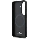 BMW læder MagSafe Hot Stamp Case til Samsung Galaxy S26 Plus - sort