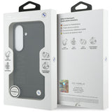 BMW læder MagSafe Hot Stamp Case til Samsung Galaxy S26 Plus - sort