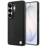 BMW læder Hot Stamp MagSafe Case til Samsung Galaxy S26 Ultra - sort