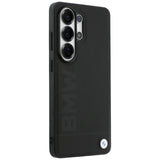 BMW læder Hot Stamp MagSafe Case til Samsung Galaxy S26 Ultra - sort