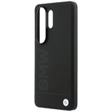BMW læder Hot Stamp MagSafe Case til Samsung Galaxy S26 Ultra - sort