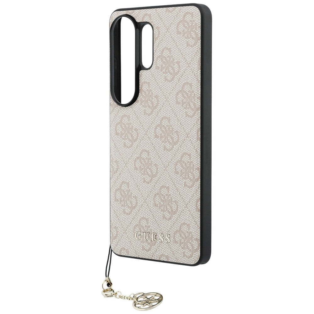 Guess 4G Classic Logo Charm MagSafe Case for Samsung Galaxy S26 Ultra - Pink