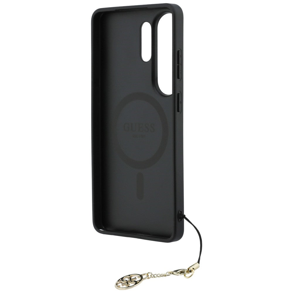 Guess 4G Classic Logo Charm MagSafe Case for Samsung Galaxy S26 Ultra - Pink