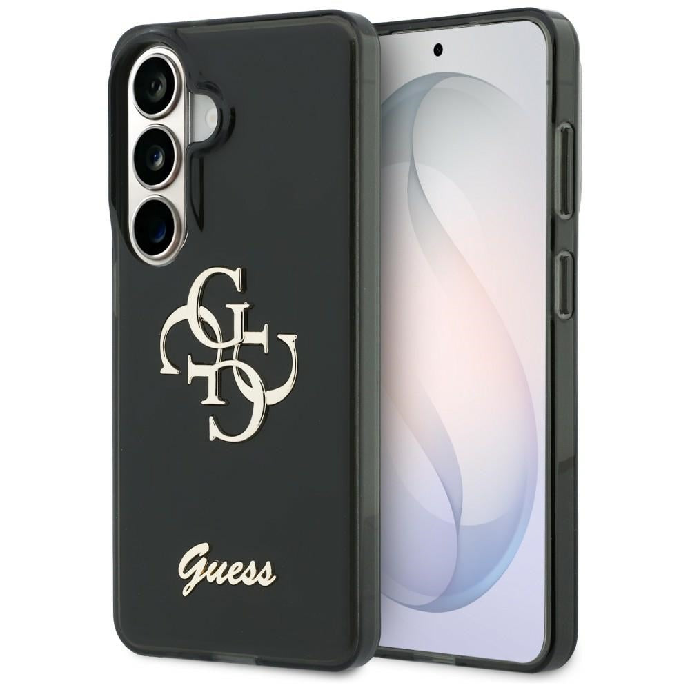 Guess IML Big Metal 4G Script-kasse til Samsung Galaxy S26 - sort