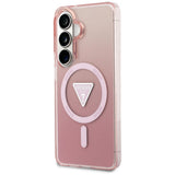 Guess IML Gradient Triangle MagSafe Case til Samsung Galaxy S26 - Pink