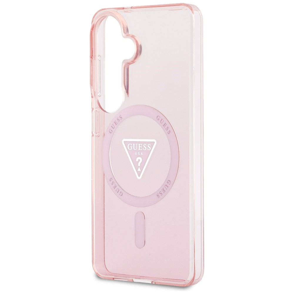 Guess IML Gradient Triangle MagSafe Case til Samsung Galaxy S26 - Pink