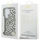 Guess IML Leopard Print Triangle MagSafe Case til Samsung Galaxy S26 Ultra - sort