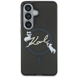 Karl Lagerfeld IML KC Script MagSafe Case til Samsung Galaxy S26 Plus - sort