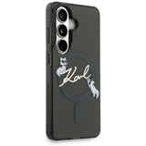 Karl Lagerfeld IML KC Script MagSafe Case til Samsung Galaxy S26 Plus - sort