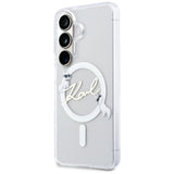 Karl Lagerfeld IML KC Script MagSafe Case til Samsung Galaxy S26 Plus - gennemsigtigt