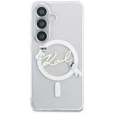 Karl Lagerfeld IML KC Script MagSafe Case til Samsung Galaxy S26 Plus - gennemsigtigt
