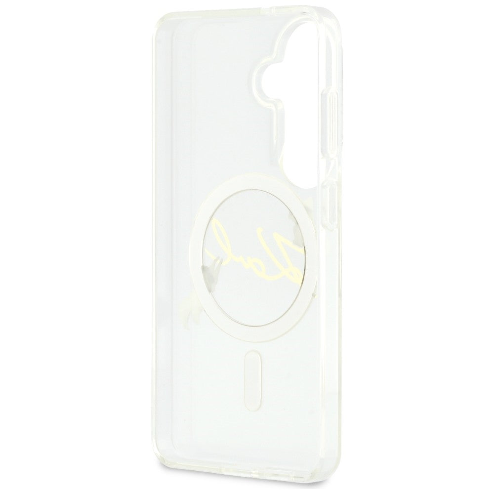 Karl Lagerfeld IML KC Script MagSafe Case til Samsung Galaxy S26 Plus - gennemsigtigt