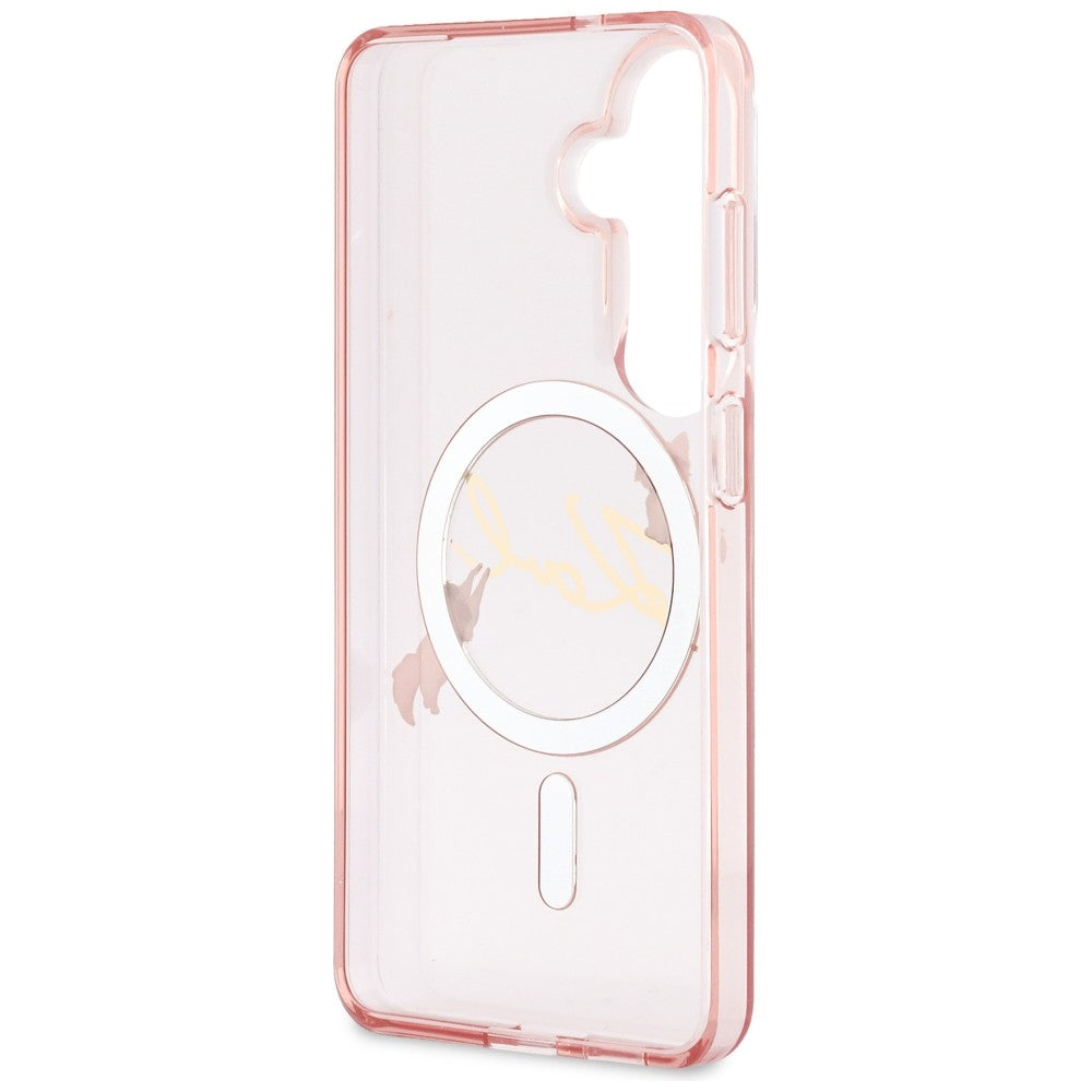 Karl Lagerfeld IML KC Script MagSafe Case til Samsung Galaxy S26 - Pink