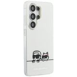 Karl Lagerfeld IML Peekaboo Karl & Choupette MagSafe Case til Samsung Galaxy S26 Ultra - Gennemsigtig
