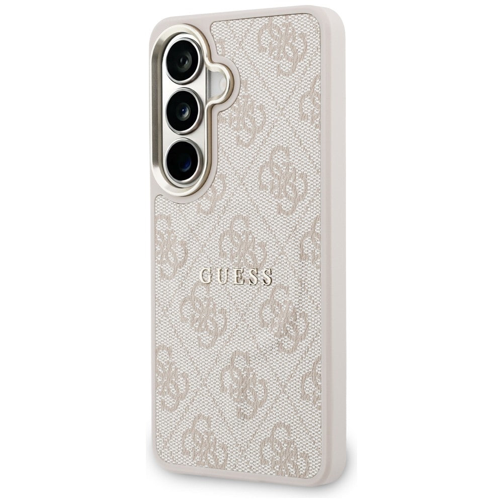 Guess 4G Embossed Ring MagSafe Case for Samsung Galaxy S26 - Pink