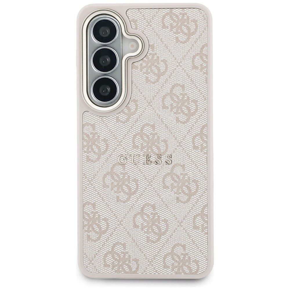 Guess 4G Embossed Ring MagSafe Case for Samsung Galaxy S26 - Pink