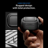 Spigen Rugged Armor Case til Samsung Galaxy Buds 4 / 4 Pro - Matte Black