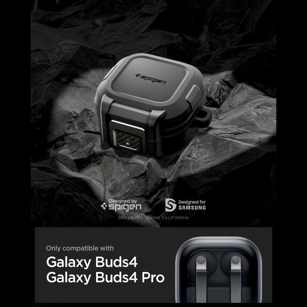 Spigen Lock Fit Case til Samsung Galaxy Buds 4 / 4 Pro - Matte Black