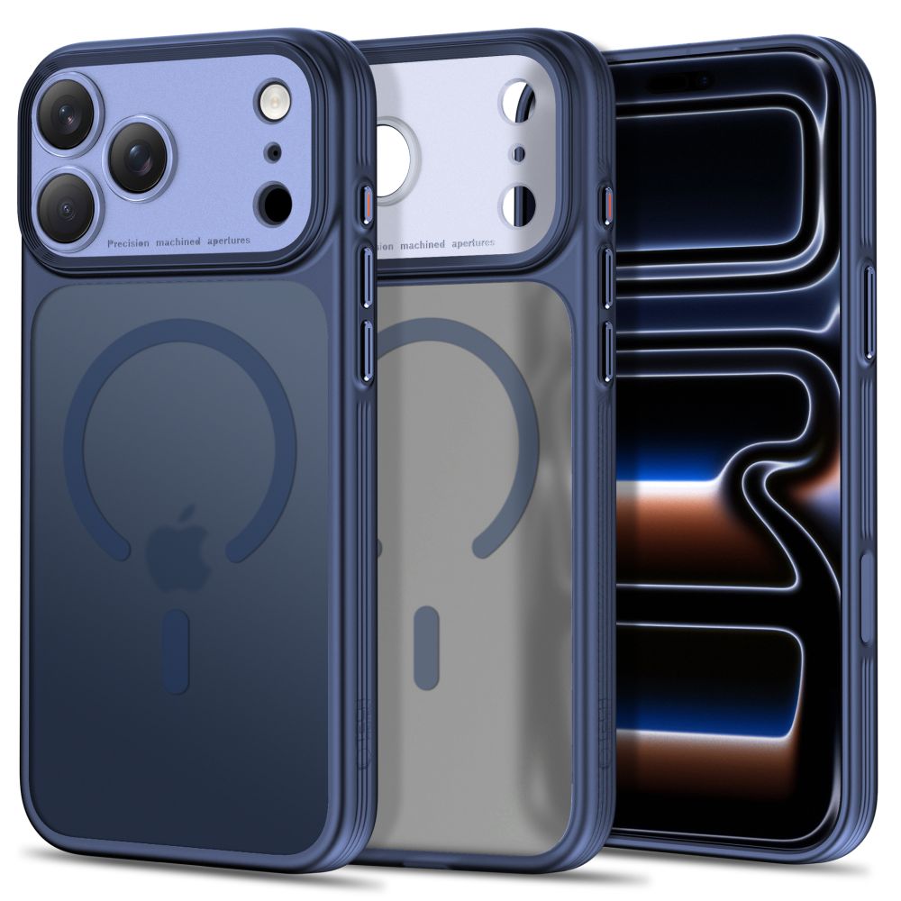 Tech Protect Magprime Magsafe Cc Iphone 17 Pro / 18 Pro Mat Dyb Blå