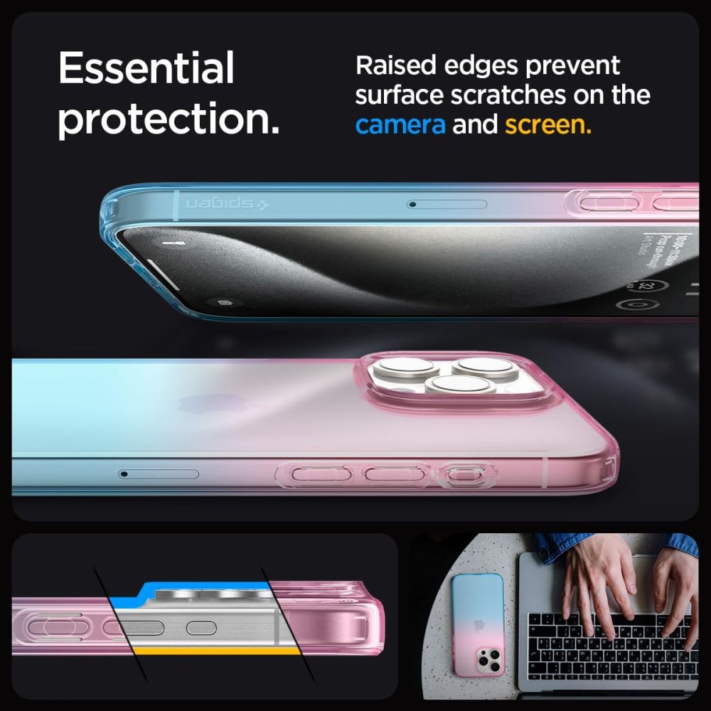 Spigen Liquid Crystal Iphone 15 Pro Gradation Pink