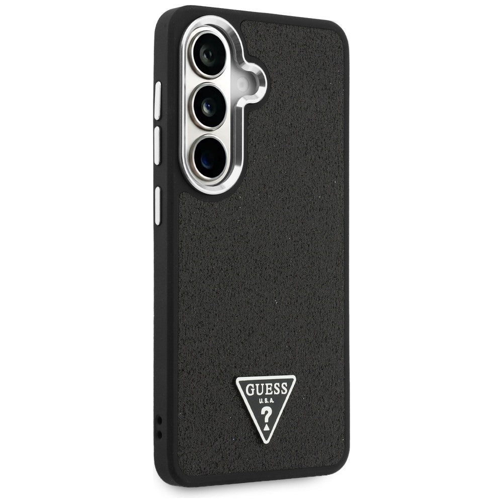 Guess Fixed Glitter Triangle MagSafe-kasse til Samsung Galaxy S26+ - sort