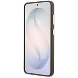 Guess Grained Big 4G Metal Logo Case til Samsung Galaxy S26 - Brunt