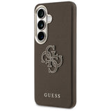 Guess Grained Big 4G Metal Logo Case til Samsung Galaxy S26+ - Brunt