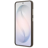 Guess Grained Big 4G Metal Logo Case til Samsung Galaxy S26+ - Brunt