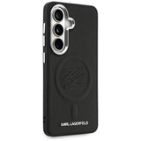 Karl Lagerfeld Embossed Ring Initialer MagSafe Case til Samsung Galaxy S26 - sort