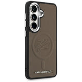 Karl Lagerfeld Embossed Ring Initialer MagSafe Case til Samsung Galaxy S26+ - Brunt