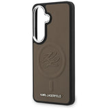 Karl Lagerfeld Embossed Ring Initialer MagSafe Case til Samsung Galaxy S26+ - Brunt