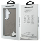 Karl Lagerfeld Embossed Ring Initialer MagSafe Case til Samsung Galaxy S26+ - Brunt