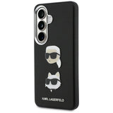 Karl Lagerfeld Saffiano Dobbelthovedet metalfoder til Samsung Galaxy S26+ - sort