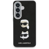 Karl Lagerfeld Saffiano Dobbelthovedet metalfoder til Samsung Galaxy S26+ - sort