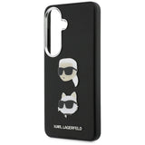 Karl Lagerfeld Saffiano Dobbelthovedet metalfoder til Samsung Galaxy S26+ - sort