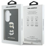 Karl Lagerfeld Saffiano Dobbelthovedet metalfoder til Samsung Galaxy S26+ - sort