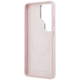 Karl Lagerfeld Saffiano KC Metal Logo MagSafe Case til Samsung Galaxy S26 Ultra - Pink