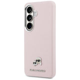 Karl Lagerfeld Saffiano KC Metal Logo MagSafe Case til Samsung Galaxy S26+ - Pink