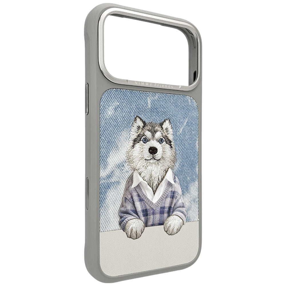 Nimmy Gentle Pets Series Dog MagSafe case til iPhone 17 Pro Max - grå