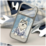 Nimmy Gentle Pets Series Dog MagSafe case til iPhone 17 Pro - grå