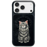 Nimmy Lucky Fashion Cat MagSafe-hylster til iPhone 17 Pro Max - sort