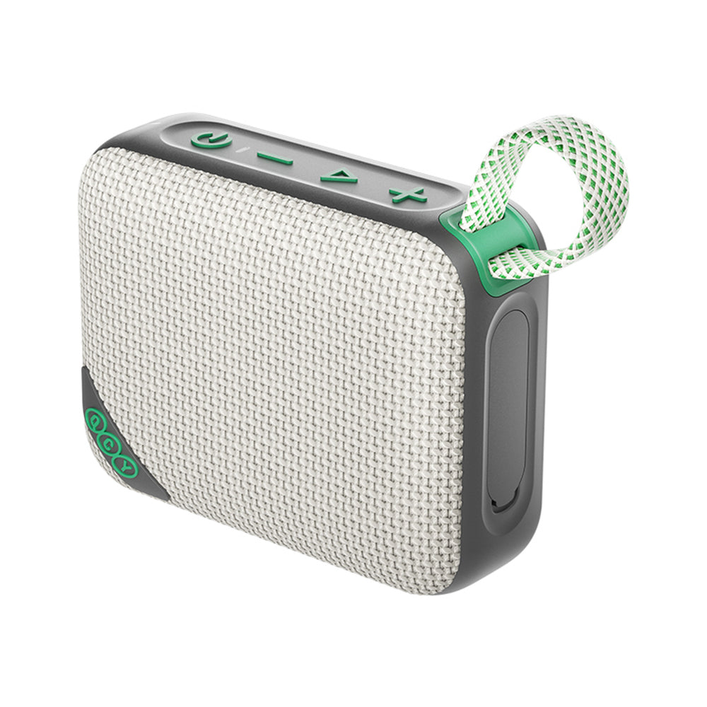 QCY SP2 IP67 Bluetooth Speaker with RGB Backlight and Stereo Mode - Gray Green