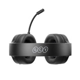QCY Heroad V200 Tri-Mode Gaming Headphones with 7.1 Sound, 240h Battery, and Detachable Microphone - Black