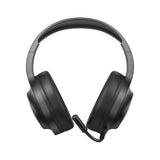 QCY V200 Pro Wired Gaming Headphones with 7.1 Sound and Detachable Microphone - Black