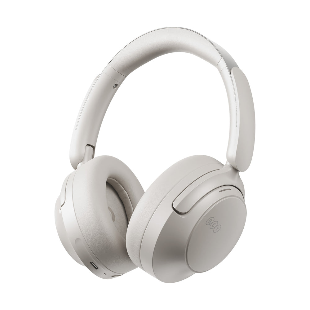 QCY H3S Wireless On-Ear Headphones with LDAC and ANC Noise Cancellation - White