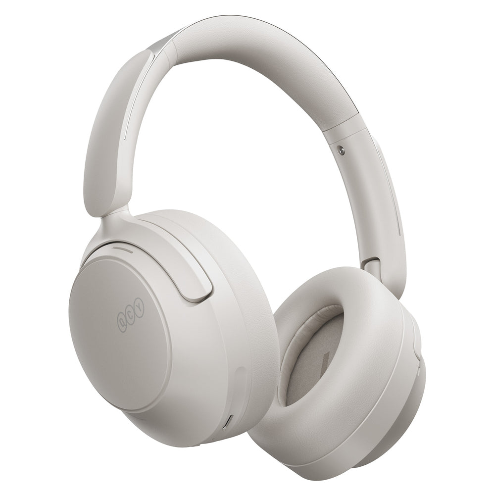 QCY H3S Wireless On-Ear Headphones with LDAC and ANC Noise Cancellation - White