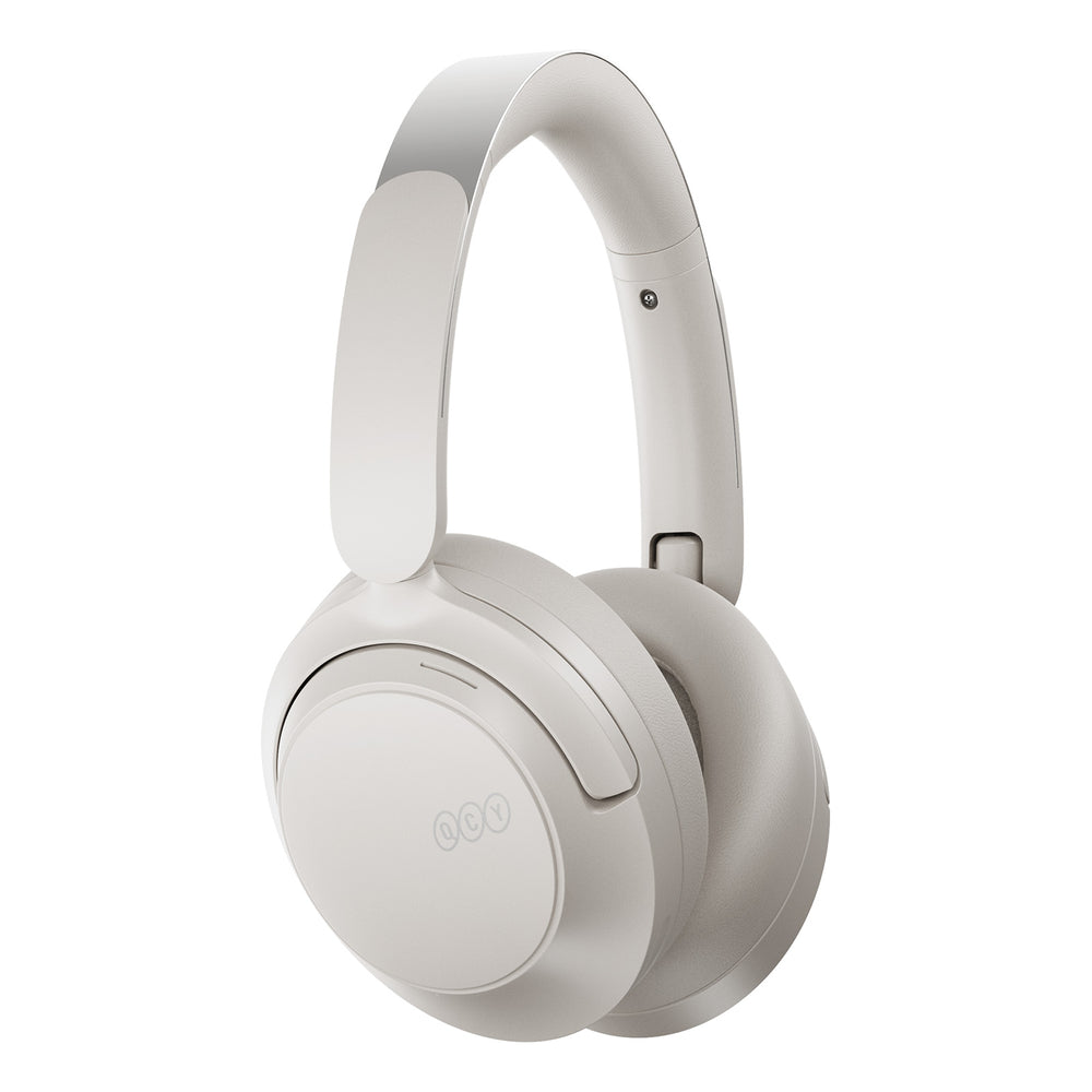 QCY H3S Wireless On-Ear Headphones with LDAC and ANC Noise Cancellation - White
