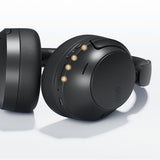 QCY H3S Wireless On-Ear Headphones with LDAC and ANC Noise Cancellation - Black